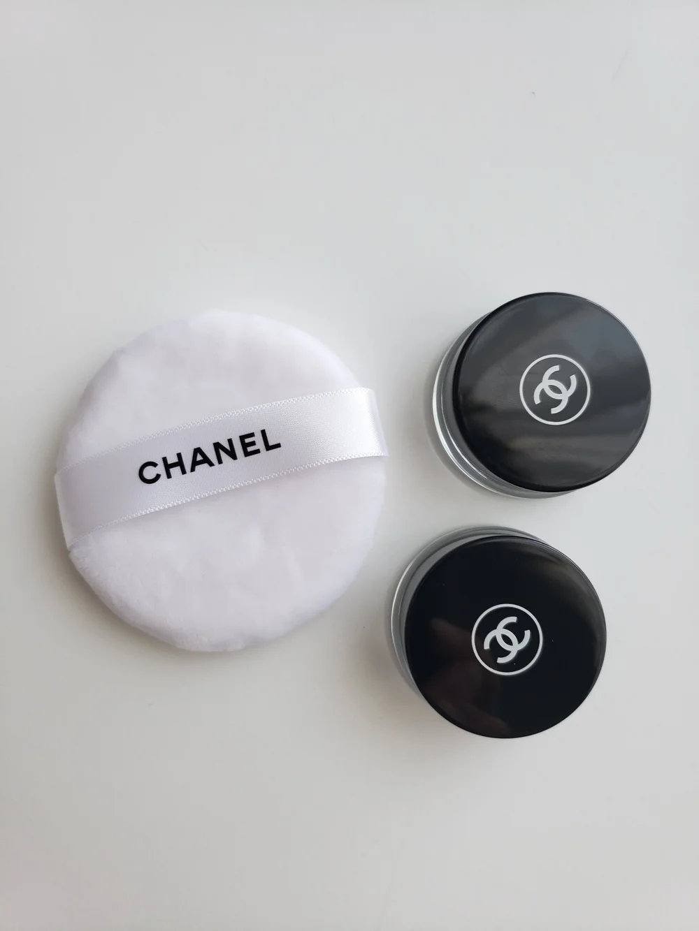 Chanel Glass Jars Powder Puff